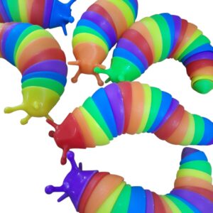 Gusano sensorial articulado multicolor